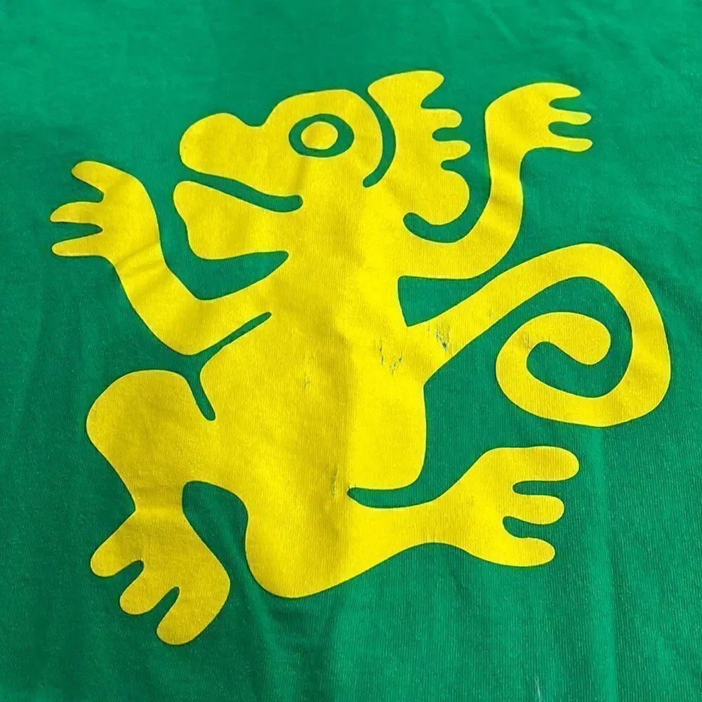 Nickelodeon Legends of the Hidden Temple Green Monkeys team t-shirt, size Small
